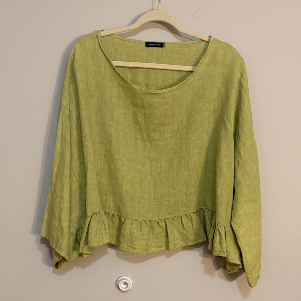 Made in Italy linen swing top
